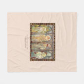 Alphonse Mucha - Die Zeiten des Tages Fleecedecke (Vorderseite (Horizontal))