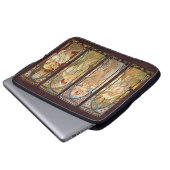 Alphonse Mucha, Die Zeiten des Tages Laptopschutzhülle (Vorne Knopf)