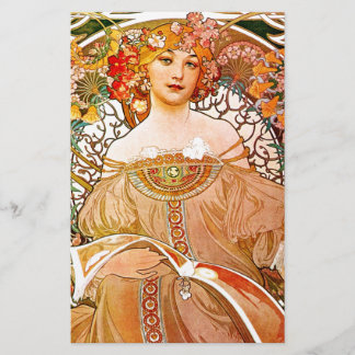 Alphonse Mucha Dreaming (Reverie)