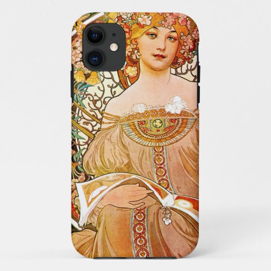 Alphonse Mucha Dreaming (Reverie) Case-Mate iPhone Hülle (Rückseite)