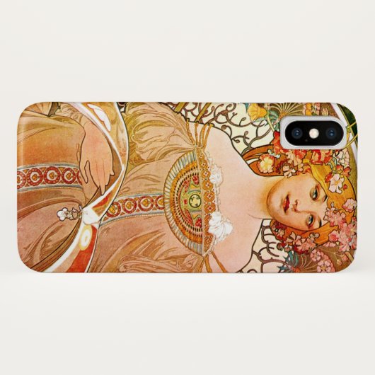 Alphonse Mucha Dreaming (Reverie) Case-Mate iPhone Hülle (Rückseite (Horizontal))