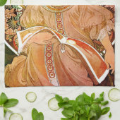 Alphonse Mucha Dreaming (Reverie) Geschirrtuch (Gefaltet)