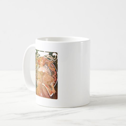 Alphonse Mucha Dreaming (Reverie) Kaffeetasse (Vorderseite Links)