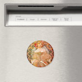 Alphonse Mucha Dreaming (Reverie) Magnet (In Situ (Geschirrspüler))