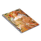 Alphonse Mucha Dreaming (Reverie) Notizblock (Rechte Seite)