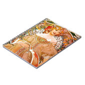 Alphonse Mucha Dreaming (Reverie) Notizblock (Linke Seite)