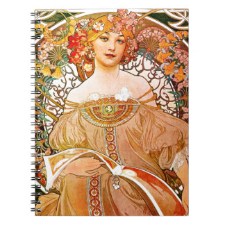 Alphonse Mucha Dreaming (Reverie) Notizblock