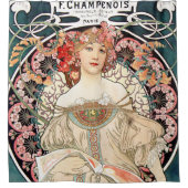Alphonse Mucha Duschvorhang (Vorderseite)