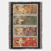 Alphonse Mucha Edelsteine Teppiche Decke (Vorderseite Vertikal)