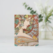 Alphonse Mucha - Efeu Postkarte (Stehend Vorderseite)