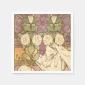 Alphonse Mucha Ein perfektes Wochenende in Locarno Serviette (Vorderseite)