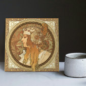 Alphonse Mucha Ein perfektes Wochenende in Vintag Fliese