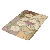 Alphonse Mucha Elegant Art Nouveau Stars Camellia Badematte (Schrägansicht)