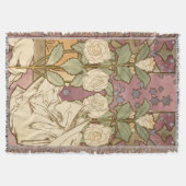 Alphonse Mucha Elegant Art Nouveau Stars Camellia  Decke (Vorderseite)