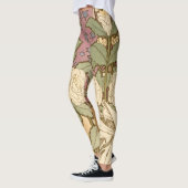 Alphonse Mucha Elegant Art Nouveau Stars Camellia  Leggings (Links)
