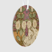 Alphonse Mucha Elegant Art Nouveau Stars Camellia  Ornament (Vorderseite)