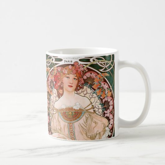 Alphonse Mucha F. Champenois Kaffeetasse (Rechts)