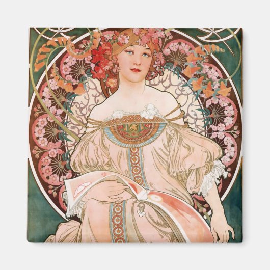 Alphonse Mucha F. Champenois Magnet (Vorne)