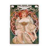 Alphonse Mucha F. Champenois Magnet (Vertikal)