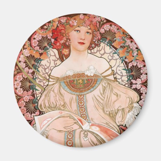 Alphonse Mucha F. Champenois Magnet (Vorne)