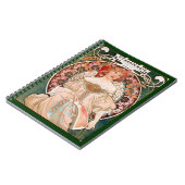 Alphonse Mucha F. Champenois Notizblock (Linke Seite)