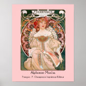 Alphonse Mucha F. Champenois Poster (Vorne)
