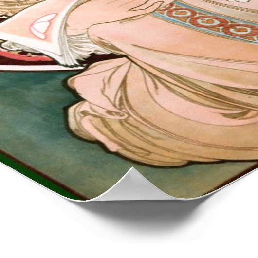 Alphonse Mucha F. Champenois Poster (Ecke)