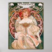 Alphonse Mucha F. Champenois Poster (Vorne)