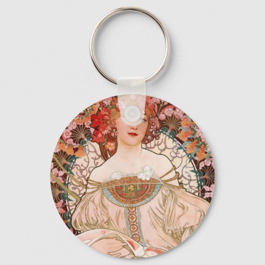 Alphonse Mucha F. Champenois Schlüsselanhänger (Vorderseite)