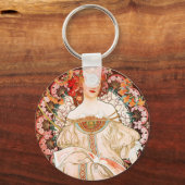 Alphonse Mucha F. Champenois Schlüsselkette Schlüsselanhänger (Vorderseite)