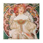 Alphonse Mucha F. Champenois Tile Fliese (Vorderseite)