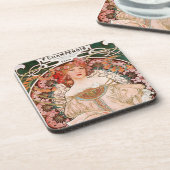 Alphonse Mucha F. Champenois Untersetzer (Linke Seite)
