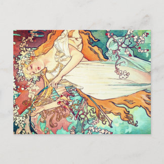Alphonse Mucha Feiertagspostkarte