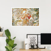 Alphonse Mucha. Femme A La Marguerite 1900 Poster (Heimbüro)