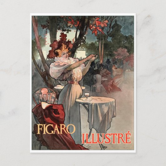 Alphonse Mucha - Figaro Illustré Postkarte (Vorderseite)