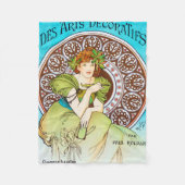 Alphonse Mucha Fleecedecke (Vorderseite)