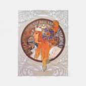 Alphonse Mucha Fleecedecke (Vorderseite)