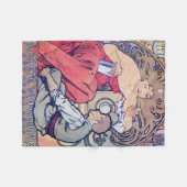Alphonse Mucha Fleecedecke (Vorderseite (Horizontal))