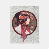 Alphonse Mucha Fleecedecke (Vorderseite)