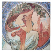 Alphonse Mucha Fliese (Vorderseite)