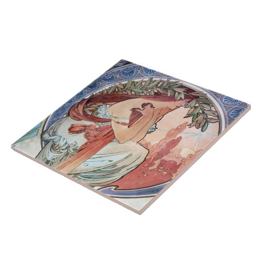 Alphonse Mucha Fliese (Seite)
