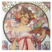 Alphonse Mucha Fliese (Vorderseite)