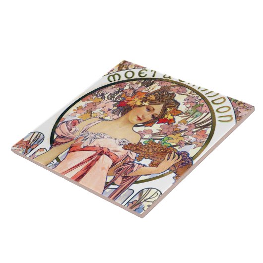 Alphonse Mucha Fliese (Seite)