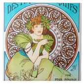Alphonse Mucha Fliese (Vorderseite)