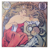 Alphonse Mucha Fliese (Vorderseite)
