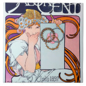 Alphonse Mucha Fliese (Vorderseite)