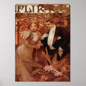 Alphonse Mucha - Flirt Lefevre Utile Poster (Vorne)