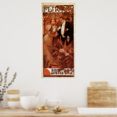 Alphonse Mucha Flirt Poster (Küche)