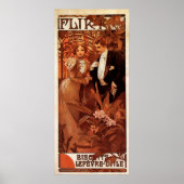 Alphonse Mucha Flirt Poster (Vorne)