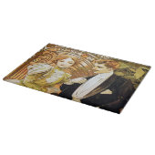 Alphonse Mucha Flirt Vintag Romantik Art Nouveau Schneidebrett (Ecke)